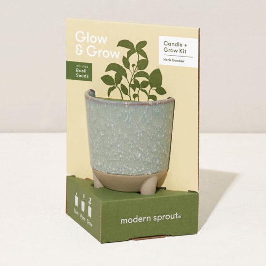 Herb Garden Candle + Basil Grow Kit